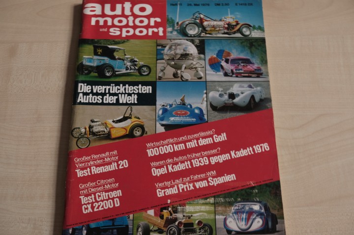 Deckblatt Auto Motor und Sport (11/1976)